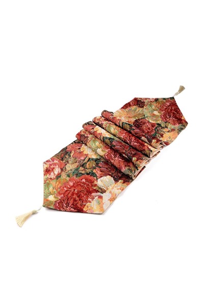 OEM Traversa de masa tip goblen, model floral, multicolor