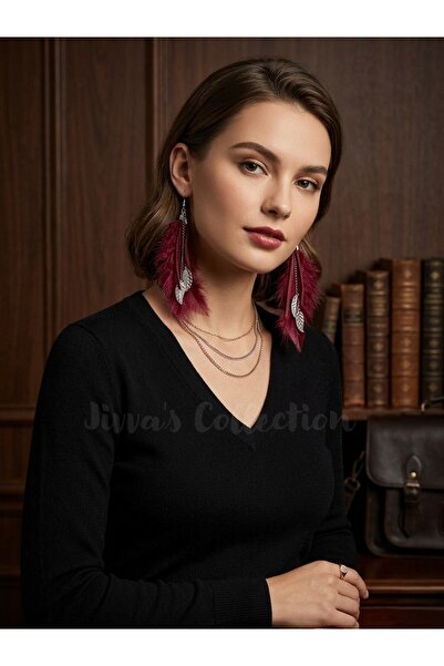 Jivva's Collection Boho Series Collection. Leather Boho Earrings with Tassel ...