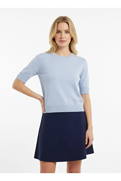 Park Karon Women's Crew Neck Premium Yarn Basic Knitwear Sweater 12463.Crs