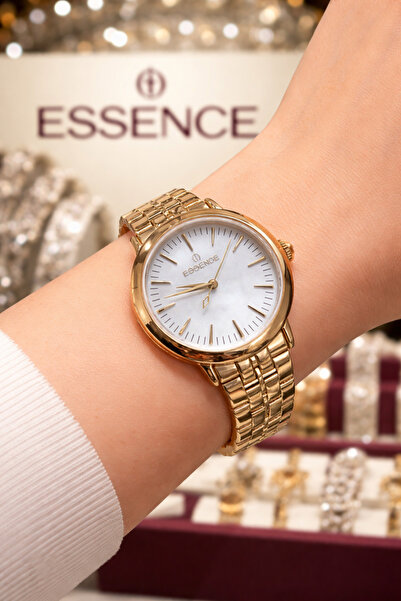 Essence KADIN KOL SAATİ 22 AYAR ALTIN KAPLAMA 5 ATM SU GEÇİRMEZ 2 YIL ARIKAN ...