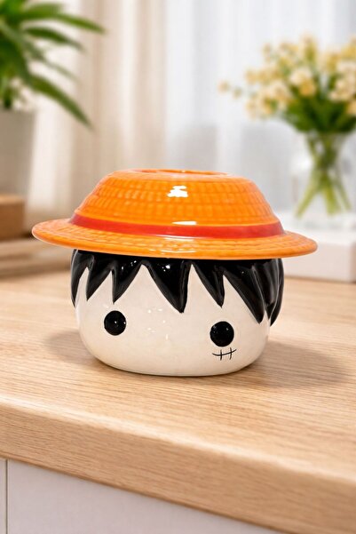 HEPBİMODA One Piece Anime Karakter Luffy Tasarım 3d Kapaklı Kupa Bardak Anime...