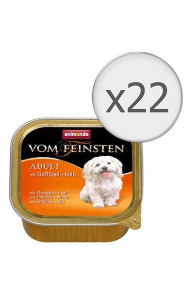Animonda Hrană pentru câini Vom Feinsten Classic, cu pui și vițel, 22 bucăți ...