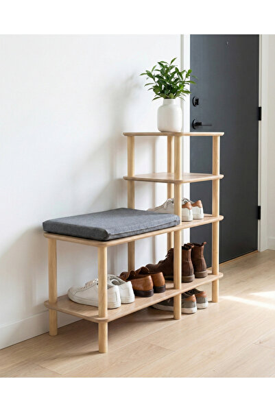 CMDWOOD -Belto : Ayakkabılık - Minderli Oturma Yeri - Benc- Vestiyer -Daire K...