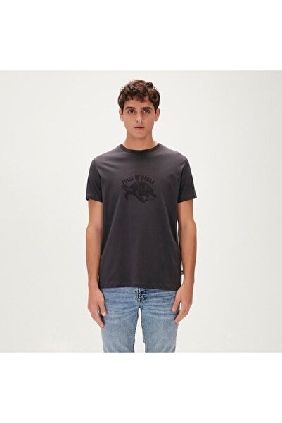 Bad Bear Caretta Pulse Men's Navy Blue Round Neck T-Shirt