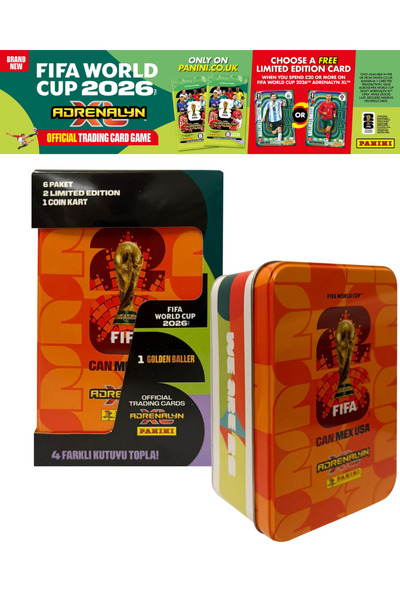 Next Plus بطاقات لاعبي كرة القدم المرخصة لكأس العالم 2026 من بانيني في علبة م...