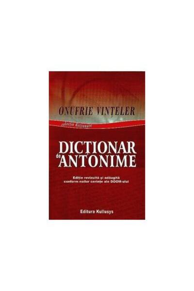 Editura Kullusys Dictionar de antonime, Onufrie Vinteler