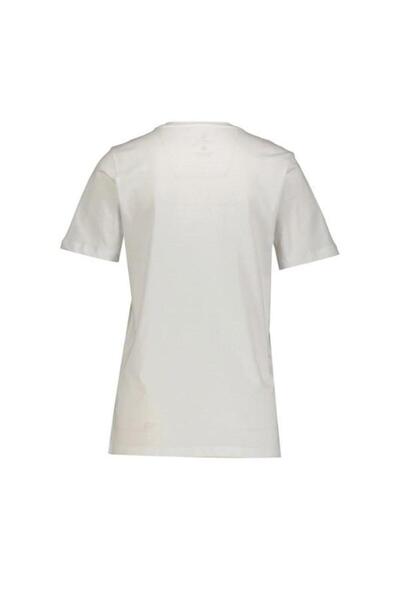 lumberjack Γυναικείο λευκό μπλουζάκι με λαιμόκοψη V