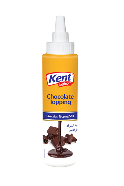 Kent Boringer Topping Sos 4'lü Avantajlı Set (Çikolatalı-Frambuazlı-İtalyan Karamelli-Karamelli) 300 Gr X4