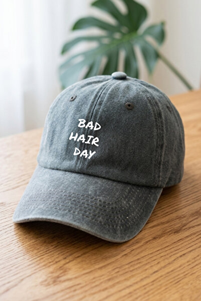 emybox Bad Hair Day Written Washable Unisex Hat - Vintage Metal Buckle Adjust...