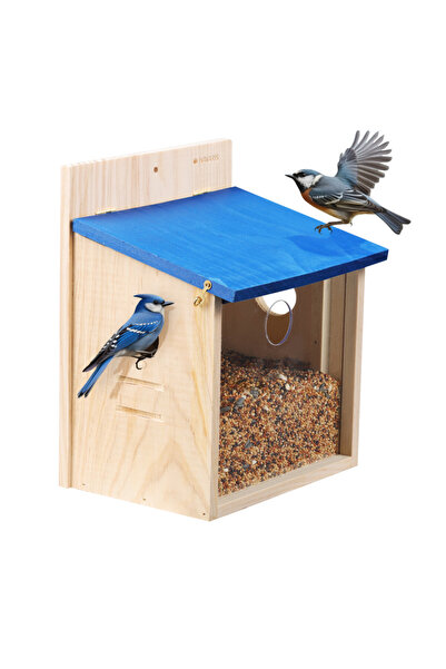 Navaris Hrănitoare pentru păsări, cu 2 panouri frontale, 21x18x26 cm, NAV0000...