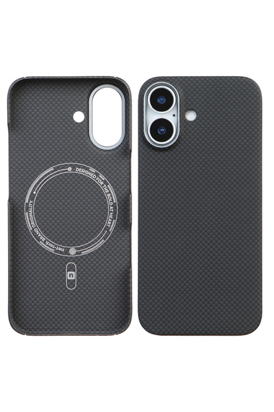 Casen iPhone 17 Uyumlu Premium Karbon Fiber Kılıf Darbe Emici Lüks Kamera Kor...