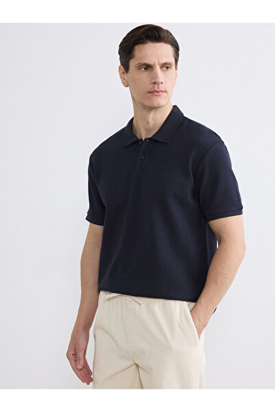 LC Waikiki Lacivert Polo Yaka Erkek Tişört