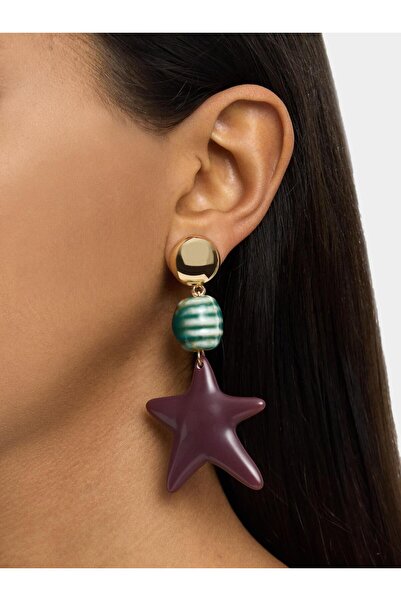 PARFOIS Seramik Uzun Yıldız Küpe