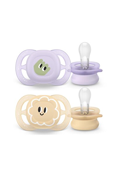 Philips Avent Комплект от 2 броя залъгалки Ultra Start SCF075/03, ортодонтски...