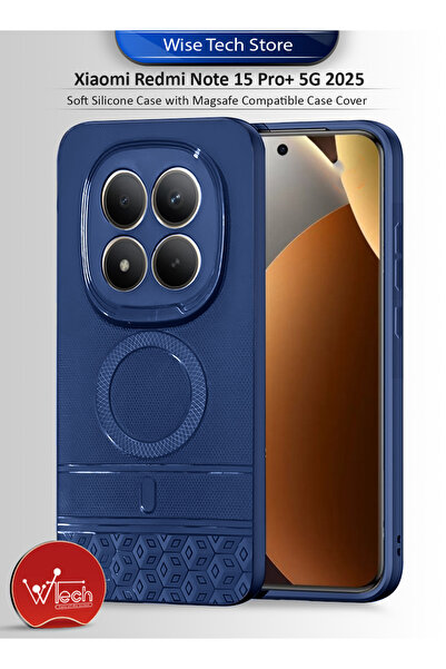Wtech جراب سيليكون ناعم لهاتف شاومي ريدمي نوت 15 برو+ 5G 2025، متوافق مع تقني...