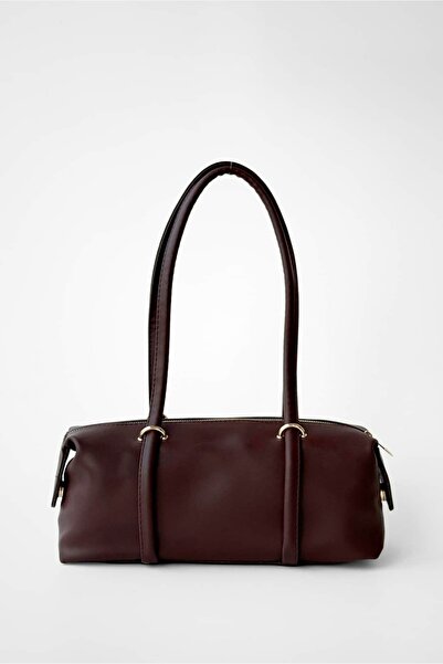 Yuka Atelier Mat Solene Cylinder Minimal Baguette Shoulder Bag