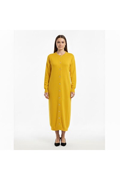 moda dıcasso Long Dress with Crew Neck