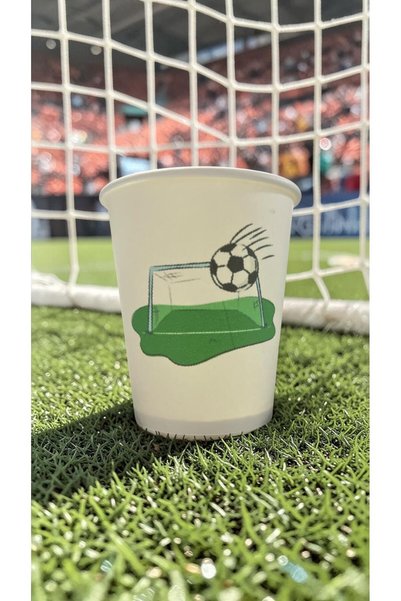 SBStrend Football Ball-Match-Goal Birthday Party Themed Disposable 7 oz 100 Pcs Paper Cups