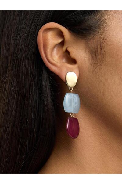 PARFOIS Taş Efektli Uzun Küpe