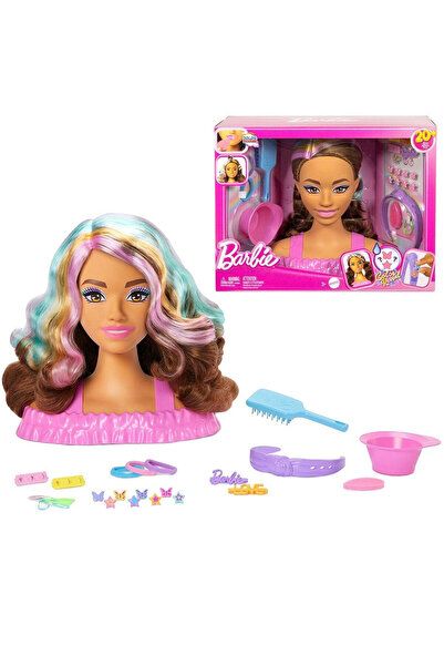Barbie Saç Tasarımı Büstü Kahverengi Saçlı JFG82
