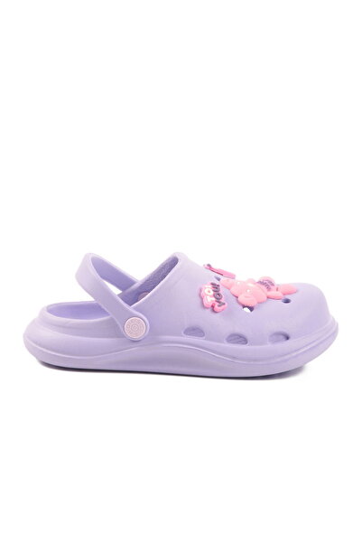 Aspor Lilac Girl's Sabo Slippers