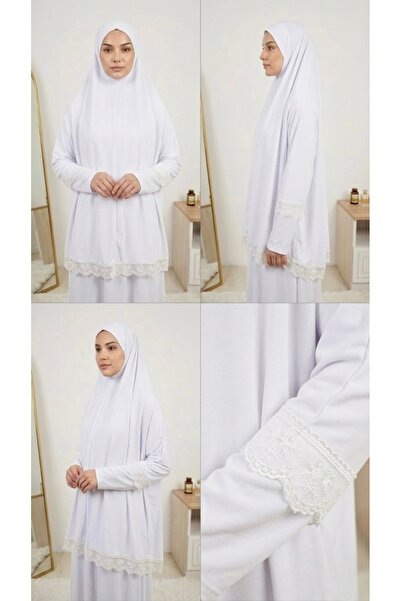 Handmade Dantel detaylı Namaz Kıyafeti Namazlık Takım (tesettür elbise)