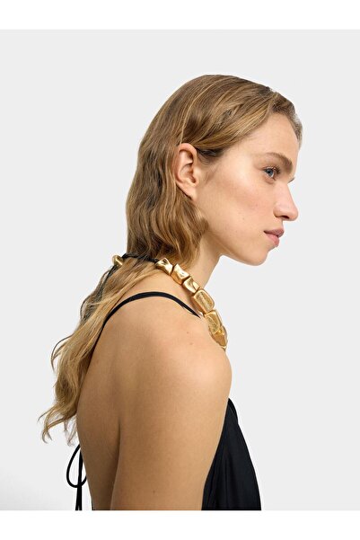 PARFOIS Kare Boncuklu Kısa Kolye