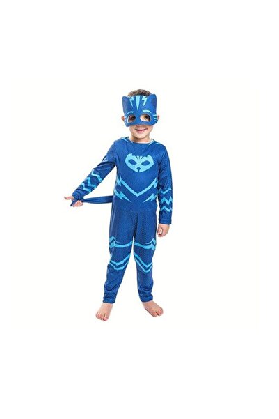 Empressco Pijama Takımı Çocuk Kedi Kostüm ve Maske Seti, Eğlenceli ve Rahat G...