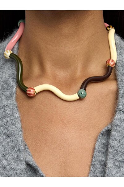 PARFOIS Seramik Dalgalı Kolye