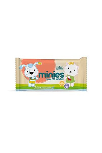 Minies 6 مناديل مبللة للجيب 15 ورقة