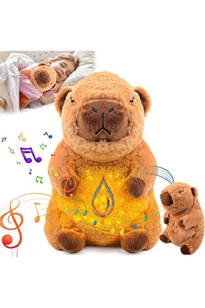 rytopt Capibara de pluș care respiră 30 cm – Jucărie de pluș maro