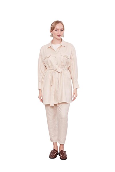 Levidor Double Set with Stone Pocket Detail