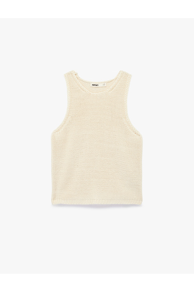 Koton Tricou fără mâneci, croială normală, guler rotund Tricotaj