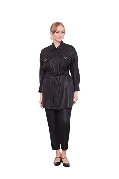 Levidor Double Set with Stone Pocket Detail