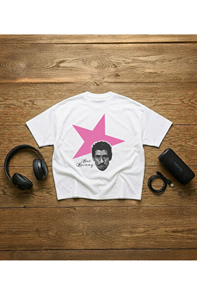 STİL-X Bad Bunny Baskılı Unisex %100 Pamuklu Oversize T-shirt