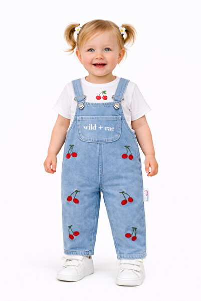 MORE KIDS Kız Bebek Takım Salopet Kız bebek Takım Kirazlı Kız bebek Salopet 2...