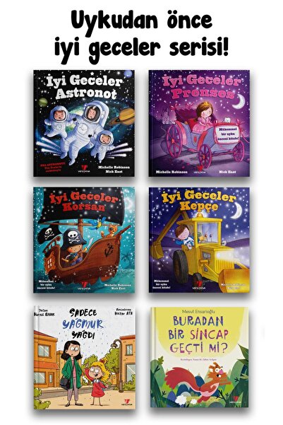 Vera Kitap Okul Öncesi İyi Geceler Serisi Hikayeleri 6 kitap - Çocuk Kitabı 3...