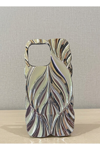 Olinza Shop IPHONE XS Max Uyumlu Metalik Yaprak Tasarımlı iPhone Uyumlu Telef...