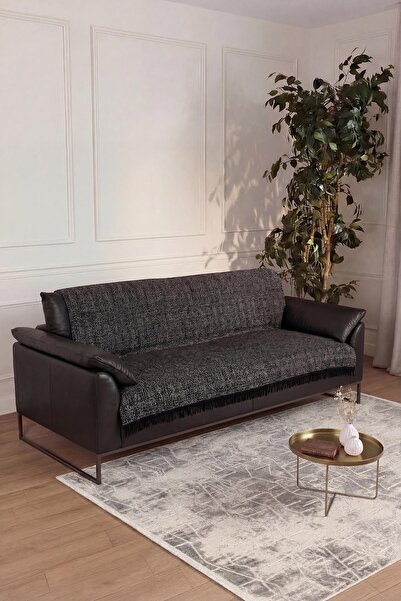 Cotto Home Reversible Cotton Pcs Non-Slip Sofa Cover 170X220Cm - Anthracite M...