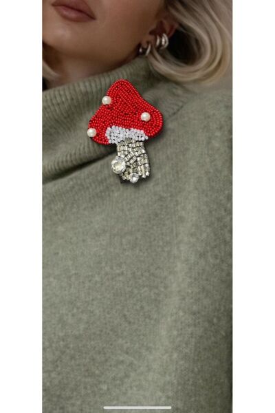 zamansız takı BROŞ MANTAR