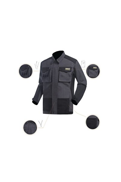 kronsafe Jachetă de lucru, 280 gsm, material ripstop, Kronsafe, gri-negru
