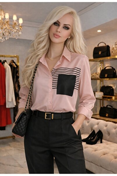 Butik 🩷Bella Pudra Gömlek