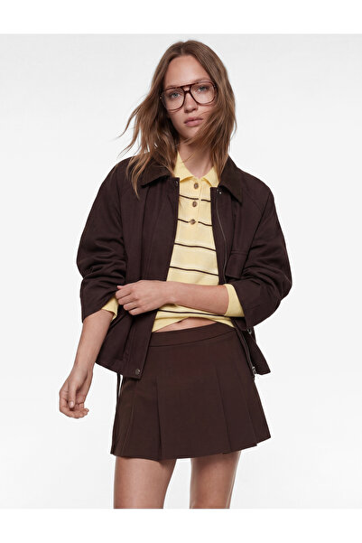 Koton Regular Fit Long Sleeve Classic Collar Zippered Jacket