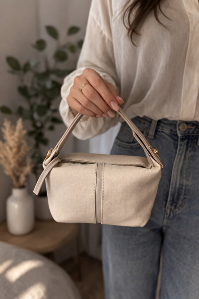 Nevalia Women's Cream Linen Hand and Shoulder Bag – Stylish Design Daily Use ...