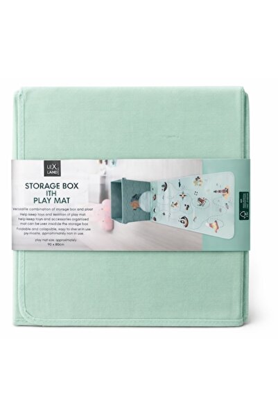 OEM Toy Storage Box with Integrated Play Mat, Marine Theme, for Kids