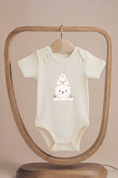 LilJoy بدلة أطفال عضوية 100% مكونة من قطن قطع من سلسلة Cute Bear Family مطبوع...