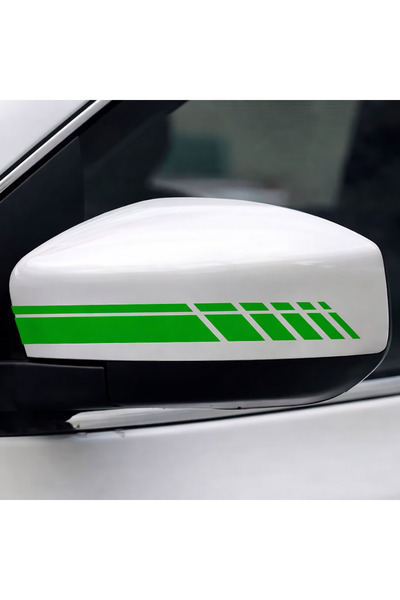 Major Selection ملصق مرآة جانبية (قطعتان) 20x2.5 سم شريط مرآة السيارة ملصق رق...