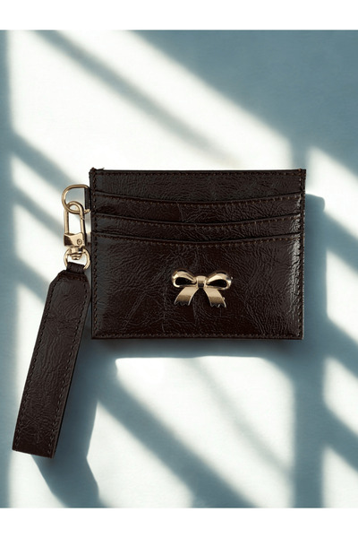 EVVA BAGS Fi̇yonk Detail Keyring with Accessories Suni̇ De Leather Artlik