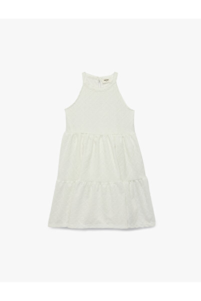 Koton Rochie cu brodat straturi, fără mâneci, cu decolteu halter