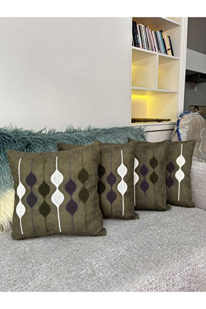 Home Kirlent Kilifi Nubuck Fabric, Available in Patterned Sizes 43*43.